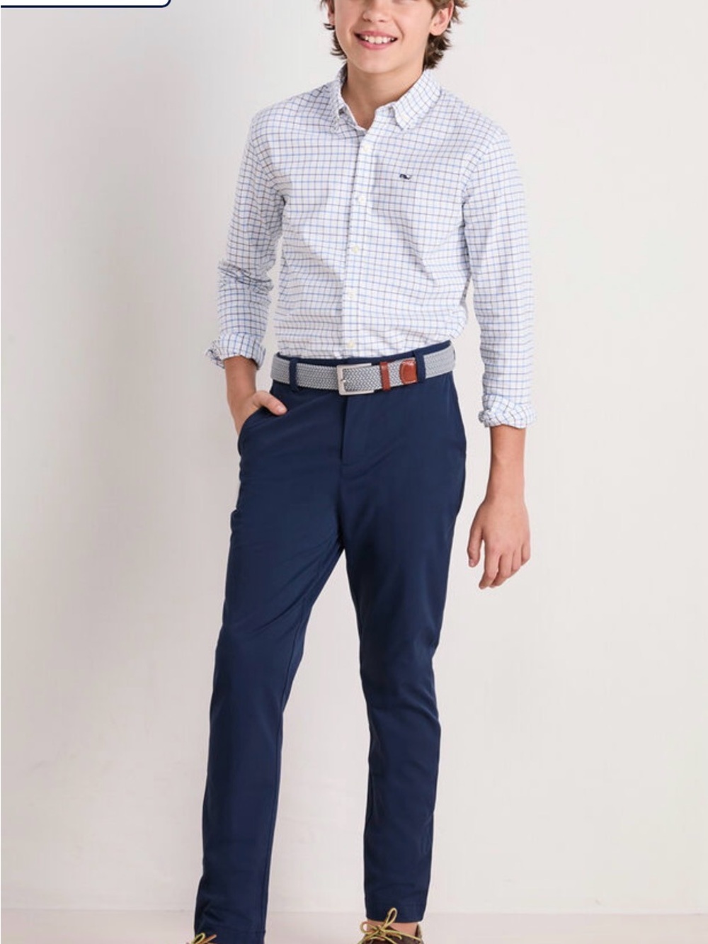 Vineyard Vines Boys Navy Performance Chinos